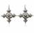 Oxidised silver fancy design earrings for women | antique style oxidised jewelry