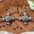 Oxidised silver fancy design earrings for women | antique style oxidised jewelry