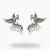 Oxcid beautiful oxidised silver fancy design earrings for women