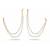 Pearl traditional double-line kaan chain with pearls for women & girls