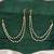 Pearl traditional double-line kaan chain with pearls for women & girls