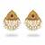 Ruby moti beautiful antique design high gold polish earrings for women & girls