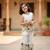 Offwhite soft kora cotton thread embroidered work co-ord set