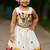 Offwhite soft kora cotton thread embroidery pavadai set