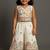Offwhite soft kora cotton thread embroidered work co-ord set