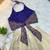 Royalblue soft kerala silk with zari weaving pavadai set