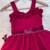 Ranipink soft space silk with diamond and panel work gown