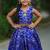 Royalblue banarasi silk zari weaving pavadai set