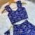 Royalblue banarasi silk zari weaving pavadai set