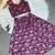 Wine banarasi silk zari weaving pattu langa 