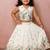 Offwhite soft kora cotton thread embroidered pavadai set