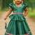 Seagreen soft silk zari weaving and jacquard pattu pavadai set