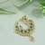 Peacock design cz american diamond non-piercing screw press nose pin/nath clip on for women