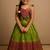 Green soft silk pure zari weaving pavadai gown