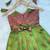 Green soft silk pure zari weaving pavadai gown