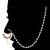 Bridal nose ring/nath without piercing with pearl chain encased with pearl stone for women
