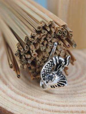 Navratri ethnic silver plated peacock design clip on non piercing pressing type nose pin, nose ring stud for women 1