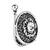 Navratri ethnic silver plated floral design clip on non piercing pressing type nose pin, nose ring stud for women