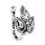 Navratri ethnic silver plated leaf design clip on non piercing pressing type nose pin, nose ring stud for women