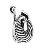 Navratri ethnic silver plated peacock design clip on non piercing pressing type nose pin, nose ring stud for women