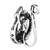 Navratri ethnic silver plated peacock design clip on non piercing pressing type nose pin, nose ring stud for women