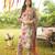 Women multicolor rayon blend floral printed straight kurta trousers with dupatta