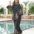 Women black pure cotton solid embroidered coord sets
