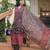 Women maroon rayon blend floral printed straight kurta trousers with dupatta