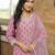 Women pink rayon blend ethnic motifs printed straight kurta trousers with dupatta