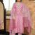 Women pink rayon blend ethnic motifs printed straight kurta trousers with dupatta