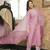 Women pink rayon blend ethnic motifs printed straight kurta trousers with dupatta