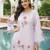 Women lavender silk blend solid embroidered coord sets