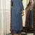 Women blue rayon blend ajrakh printed straight kurta trousers with dupatta