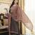 Women Black Rayon Blend Printed Kurta Trousers Dupatta