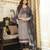 Women cream rayon blend geometric printed straight kurta trousers with dupatta