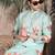 Green silk blend embroidred kurta for men