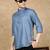 Grey rayon sequins Short kurta for men