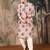 Peach silk embroidered kurta for men
