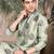 Green silk embroidered kurta for men