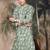 Green silk sequins kurta for men