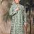 Green silk sequins kurta for men