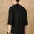 Black rayon floral Short kurta for men