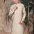 Beige silk blend sequins kurta for men