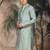Green silk blend sequins kurta for men