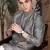 Grey silk blend sequins kurta for men