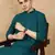 Firozi cotton blend solid kurta for men