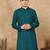 Firozi cotton blend solid kurta for men