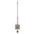 Traditional squire and flower shape silver gold plated set of 2 combo brass maang tikka for women