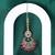 Traditional oval and chandelier shape silver gold plated set of 2 combo maang tikka for women