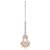 Traditional oval and chandelier shape silver gold plated set of 2 combo maang tikka for women